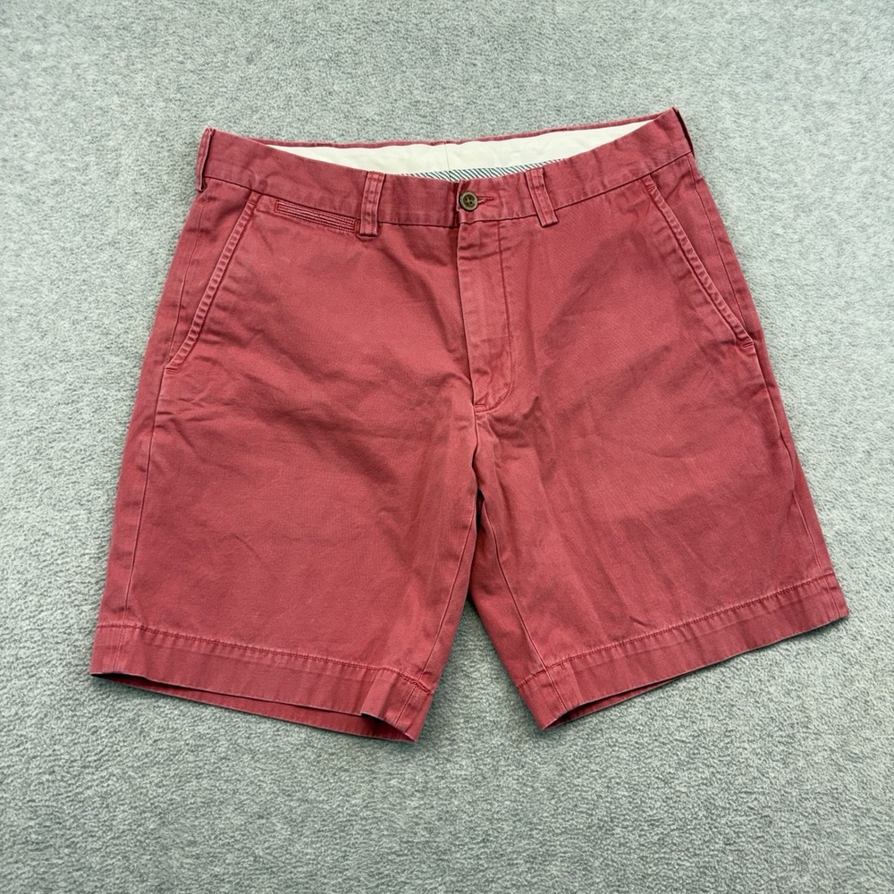 Polo Ralph Lauren Shorts Mens 34 Dark Salmon Flat Front Classic Chino Preppy VTG
